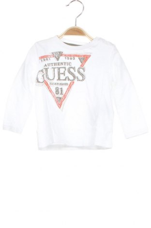 Детска блуза Guess, Размер 9-12m/ 74-80 см, Цвят Бял, Памук, Цена 19,75 лв.