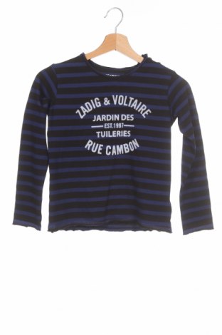 Детска блуза Zadig & Voltaire, Размер 8-9y/ 134-140 см, Цвят Син, Памук, Цена 62,25 лв.