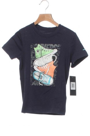 Детска тениска Converse, Размер 3-4y/ 104-110 см, Цвят Син, Памук, Цена 26,55 лв.