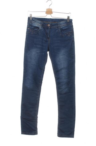 Dziecięce jeansy Yigga, Rozmiar 13-14y/ 164-168 cm, Kolor Niebieski, 77% bawełna, 22% poliester, 1% elastyna, Cena 33,26 zł
