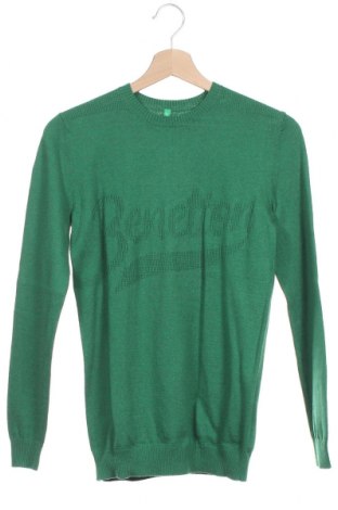 Παιδικό πουλόβερ United Colors Of Benetton, Μέγεθος 14-15y/ 168-170 εκ., Χρώμα Πράσινο, 60% βαμβάκι, 30% πολυαμίδη, 10% μαλλί, Τιμή 12,06 €