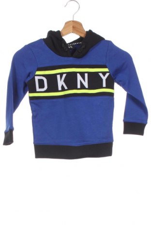 Детски суичър DKNY, Размер 4-5y/ 110-116 см, Цвят Син, 87% памук, 13% полиестер, Цена 44,70 лв.