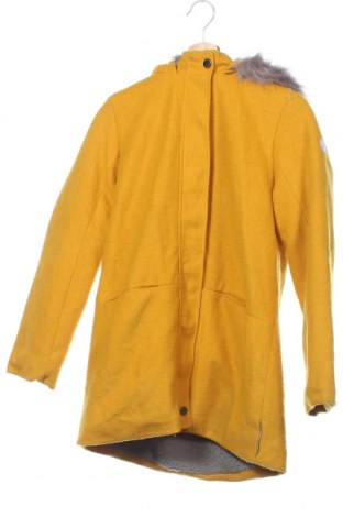 Kindermantel Okaidi, Größe 12-13y/ 158-164 cm, Farbe Gelb, 74% Polyester, 26% Wolle, Preis 56,52 €
