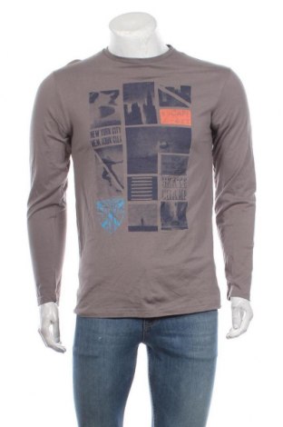 Ανδρική μπλούζα Tom Tailor, Μέγεθος L, Χρώμα Γκρί, Βαμβάκι, Τιμή 8,55 €