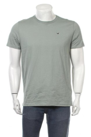 Мъжка тениска Hollister, Размер L, Цвят Зелен, Памук, Цена 23,40 лв.
