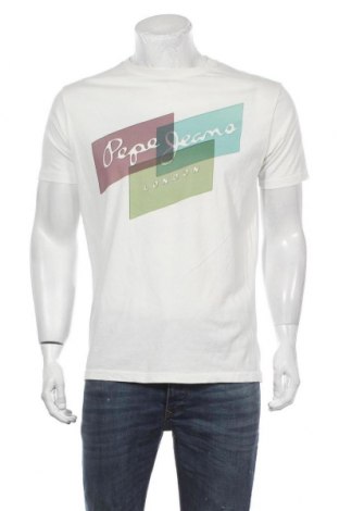 Мъжка тениска Pepe Jeans, Размер XL, Цвят Екрю, Памук, Цена 54,00 лв.