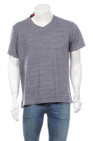 Ανδρικό t-shirt S.Oliver, Μέγεθος L, Χρώμα Μπλέ, 55% πολυεστέρας, 37% βαμβάκι, 18% βισκόζη, Τιμή 18,94 €