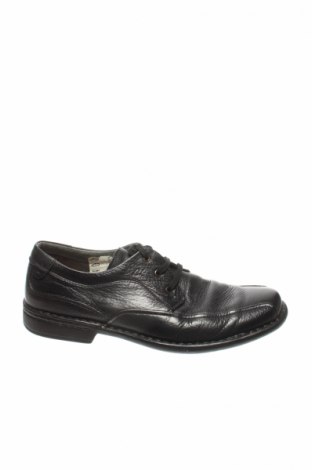 Ανδρικά παπούτσια Geox, Μέγεθος 40, Χρώμα Μαύρο, Γνήσιο δέρμα, Τιμή 9,00 €