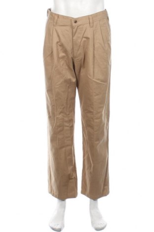 Мъжки панталон Haggar, Размер M, Цвят Бежов, Памук, Цена 10,58 лв.