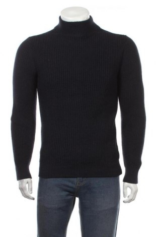 Męski sweter Calvin Klein Jeans, Rozmiar S, Kolor Niebieski, 93% bawełna, 7% wełna, Cena 276,14 zł