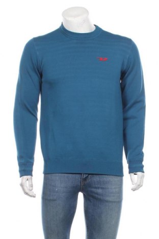 Męski sweter Diesel, Rozmiar M, Kolor Niebieski, 44% bawełna, 33% wiskoza, 22% poliamid, 1% elastyna, Cena 500,71 zł