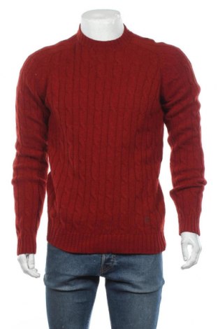 Męski sweter El Ganso, Rozmiar M, Kolor Czerwony, 80% wełna, 20% poliamid, Cena 276,14 zł