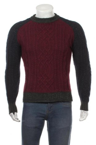 Męski sweter H&M, Rozmiar M, Kolor Czerwony, 80% wełna, 20% poliamid, Cena 76,80 zł