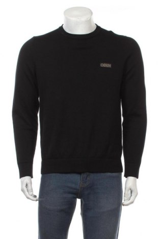 Мъжки пуловер Hugo Boss, Размер M, Цвят Черен, Памук, Цена 215,40 лв.