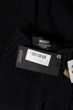Мъжки пуловер Indigo, Размер M, Цвят Черен, Памук, Цена 47,40 лв.