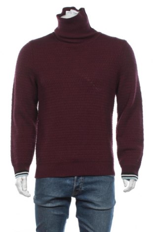 Męski sweter Lacoste, Rozmiar M, Kolor Fioletowy, 55% wełna, 45% bawełna, Cena 466,06 zł