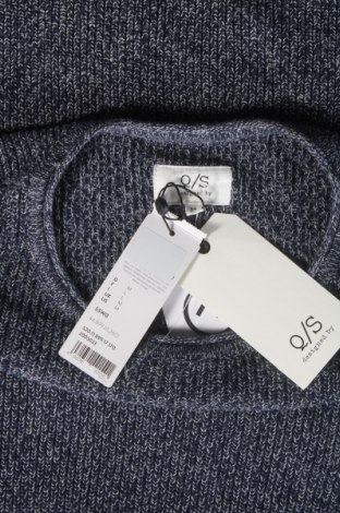 Мъжки пуловер Q/S by S.Oliver, Размер M, Цвят Син, 100% памук, Цена 59,40 лв.