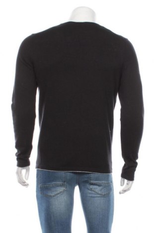 Мъжки пуловер S.Oliver Black Label, Размер M, Цвят Черен, 90% памук, 10% коприна, Цена 125,40 лв.