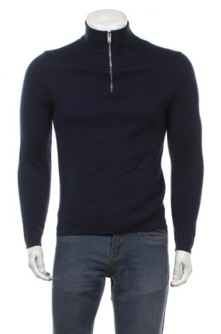 Мъжки пуловер Sandro, Размер M, Цвят Син, Вълна, Цена 293,40 лв.
