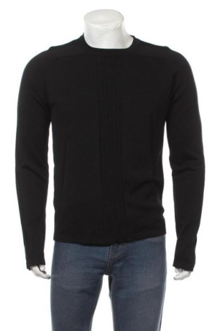 Męski sweter Zara, Rozmiar L, Kolor Czarny, 49% wiskoza, 47% poliamid, 4% elastyna, Cena 76,80 zł