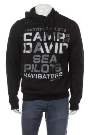 Pánská mikina  Camp David, Velikost L, Barva Černá, 50% bavlna, 50% polyester, Cena  791,00 Kč