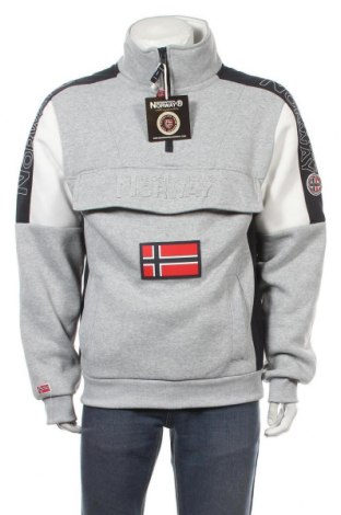 Męska bluzka Geographical Norway, Rozmiar XL, Kolor Szary, Poliester, Cena 263,88 zł