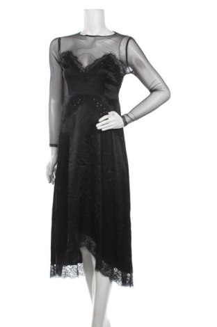 Kleid The Kooples, Größe S, Farbe Schwarz, Seide, Polyamid, Preis 162,12 €