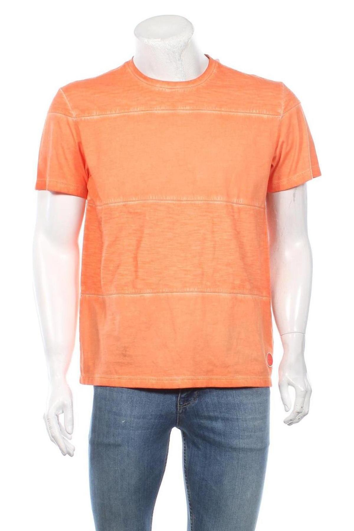 Ανδρικό t-shirt S.Oliver, Μέγεθος L, Χρώμα Πορτοκαλί, Βαμβάκι, Τιμή 18,95 €