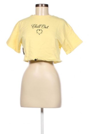 Γυναικεία μπλούζα Bershka, Μέγεθος S, Χρώμα Κίτρινο, 87% βαμβάκι, 13% πολυεστέρας, Τιμή 18,81 €