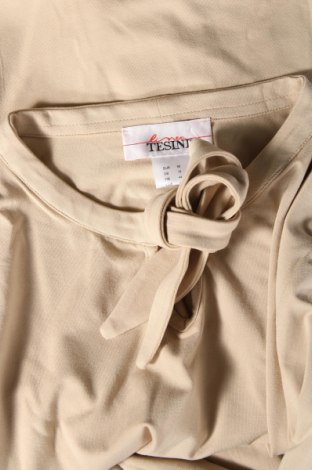 Γυναικεία μπλούζα Linea Tesini, Μέγεθος L, Χρώμα  Μπέζ, 95% βισκόζη, 5% ελαστάνη, Τιμή 37,11 €