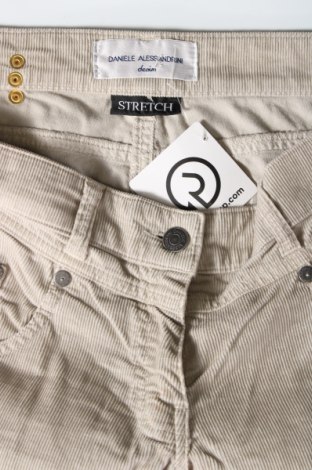Pantaloni de velvet de femei Daniele Alessandrini, Mărime L, Culoare Bej, Preț 256,58 Lei