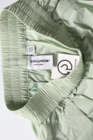Дамски къс панталон Collusion, Размер S, Цвят Зелен, Полиамид, Цена 33,15 лв.