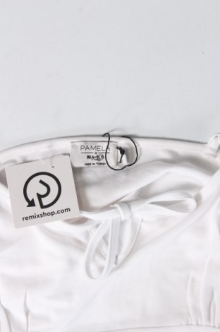 Γυναικείο αμάνικο μπλουζάκι NA-KD, Μέγεθος L, Χρώμα Λευκό, 76% ασετάτ, 19% βισκόζη, 5% ελαστάνη, Τιμή 20,57 €