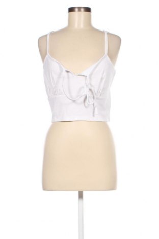 Γυναικείο αμάνικο μπλουζάκι NA-KD, Μέγεθος XL, Χρώμα Λευκό, 76% ασετάτ, 19% βισκόζη, 5% ελαστάνη, Τιμή 29,38 €