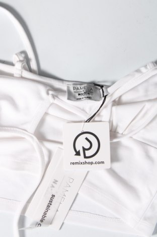 Γυναικείο αμάνικο μπλουζάκι NA-KD, Μέγεθος XXS, Χρώμα Λευκό, 76% ασετάτ, 19% βισκόζη, 5% ελαστάνη, Τιμή 29,38 €
