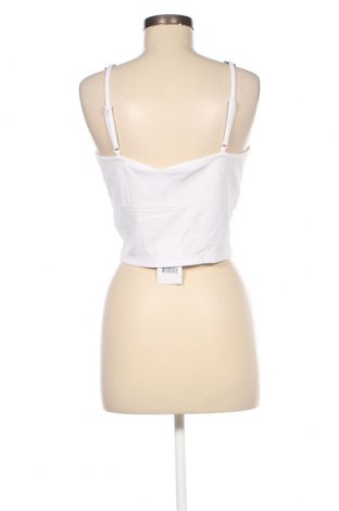 Γυναικείο αμάνικο μπλουζάκι NA-KD, Μέγεθος L, Χρώμα Λευκό, 76% ασετάτ, 19% βισκόζη, 5% ελαστάνη, Τιμή 19,10 €