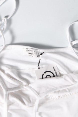 Γυναικείο αμάνικο μπλουζάκι NA-KD, Μέγεθος L, Χρώμα Λευκό, 76% ασετάτ, 19% βισκόζη, 5% ελαστάνη, Τιμή 29,38 €