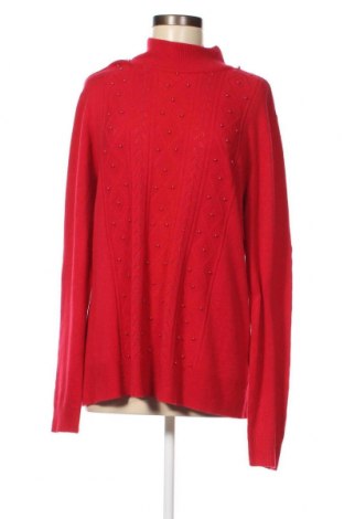 Γυναικείο πουλόβερ Basic Editions, Μέγεθος XL, Χρώμα Κόκκινο, Τιμή 22,27 €