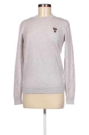 Дамски пуловер Karl Lagerfeld, Размер M, Цвят Сив, Цена 315,00 лв.