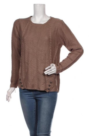 Γυναικείο πουλόβερ Notations, Μέγεθος XL, Χρώμα Καφέ, Τιμή 22,27 €