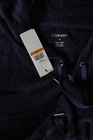 Дамски суичър Calvin Klein, Размер 3XL, Цвят Син, 80% памук, 20% полиестер, Цена 146,00 лв.