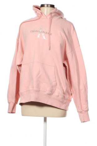 Дамски суичър Calvin Klein Jeans, Размер L, Цвят Розов, Памук, Цена 146,00 лв.