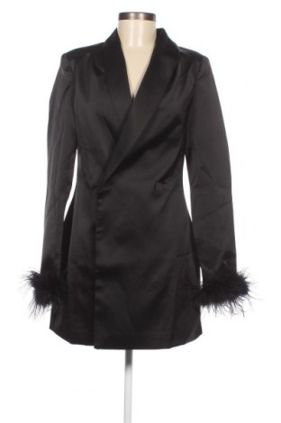 Дамско палто Misspap, Размер M, Цвят Черен, Полиестер, естествени пера, Цена 85,05 лв.