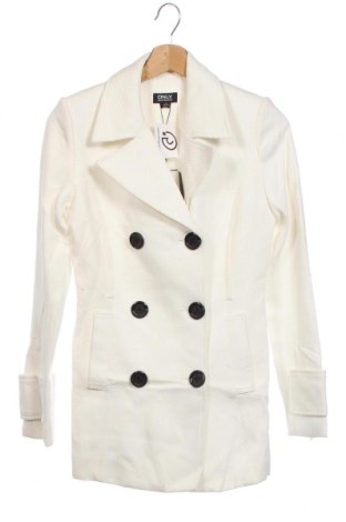 Дамско палто ONLY, Размер S, Цвят Бял, Цена 74,50 лв.