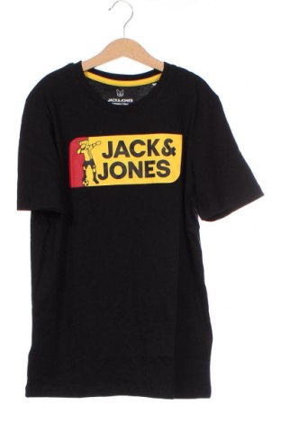 Детска тениска Jack & Jones, Размер 13-14y/ 164-168 см, Цвят Черен, 100% памук, Цена 25,35 лв.