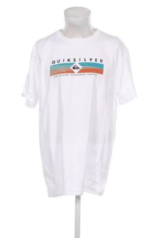 Мъжка тениска Quiksilver, Размер XL, Цвят Бял, Памук, Цена 45,60 лв.