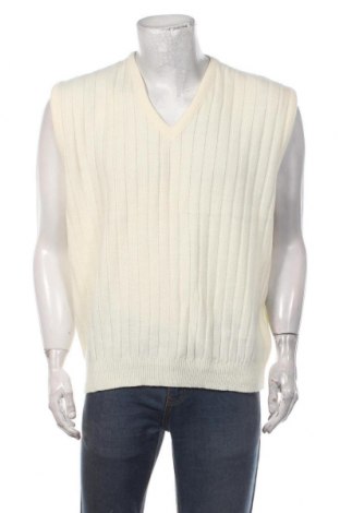 Мъжки пуловер, Размер XL, Цвят Бял, Акрил, Цена 34,20 лв.