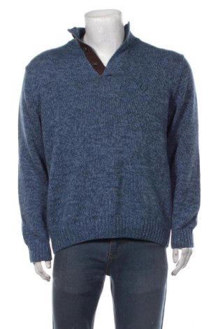 Ανδρικό πουλόβερ Chaps, Μέγεθος L, Χρώμα Μπλέ, Τιμή 4,90 €
