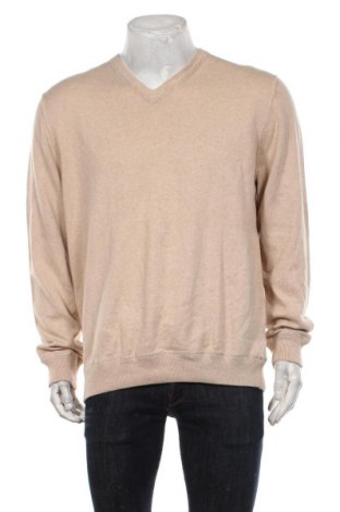 Мъжки пуловер Gap, Размер XL, Цвят Бежов, 85% памук, 15% кашмир, Цена 50,35 лв.