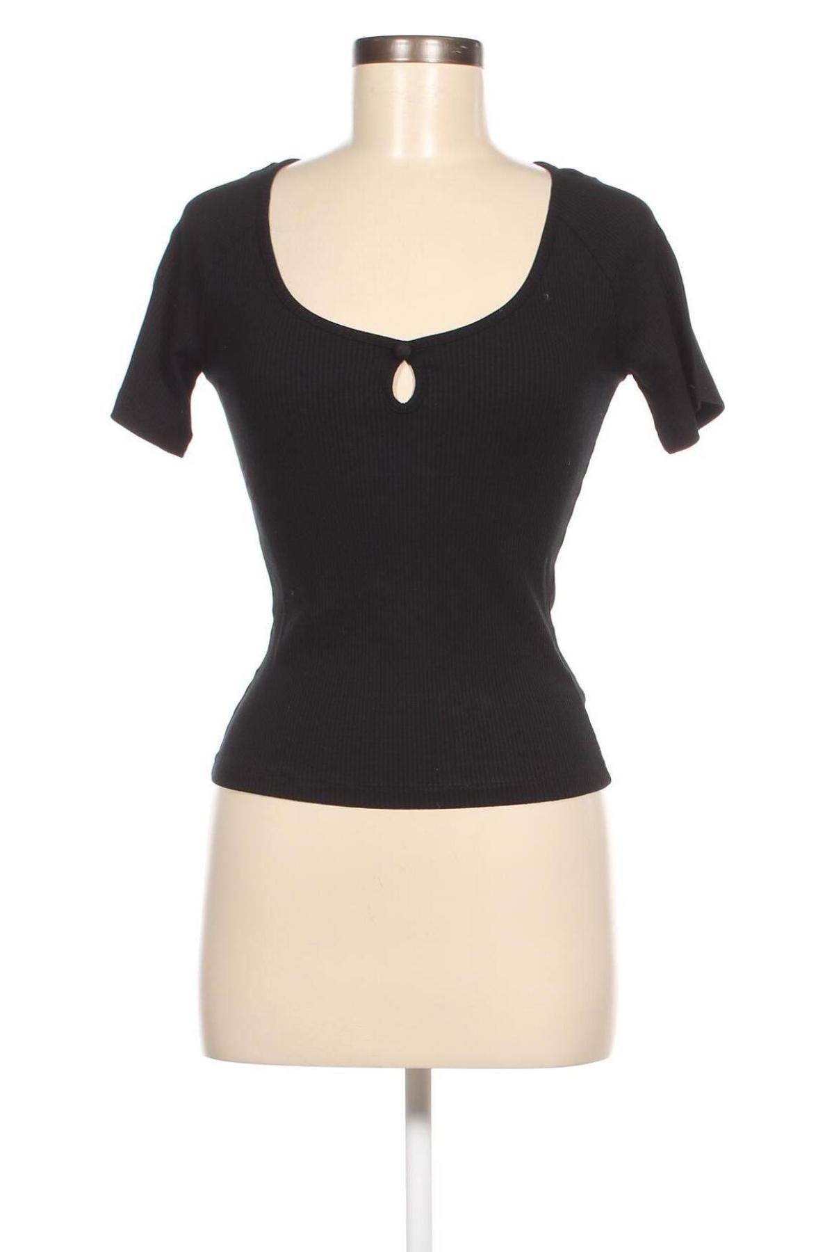Γυναικεία μπλούζα NA-KD, Μέγεθος XS, Χρώμα Μαύρο, 95% βισκόζη, 5% ελαστάνη, Τιμή 34,64 €